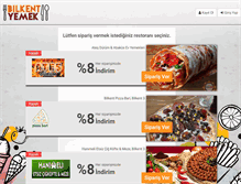 Tablet Screenshot of bilkentyemek.com